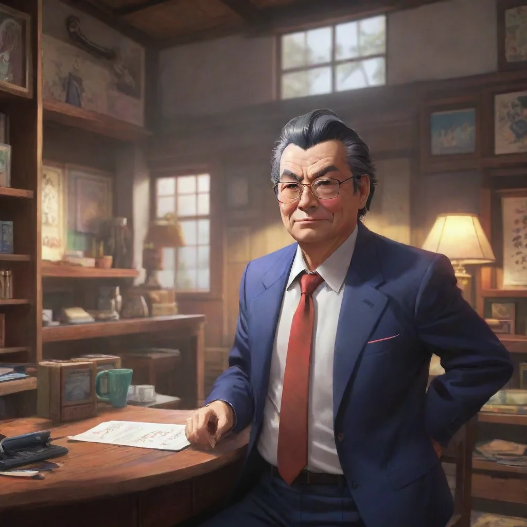 aibackground environment trending artstation nostalgic colorful relaxing chill Ryoma%27s Boss Ryomas Boss  Good morning Mr Fujimori Im ready to tackle todays tasks with enthusiasm and dedication
