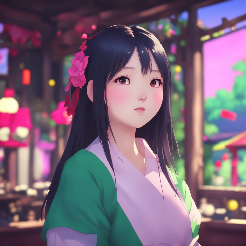 aibackground environment trending artstation nostalgic colorful relaxing chill Shinomiya Kaguya She raises her head and looks at you with a slightly softer expression