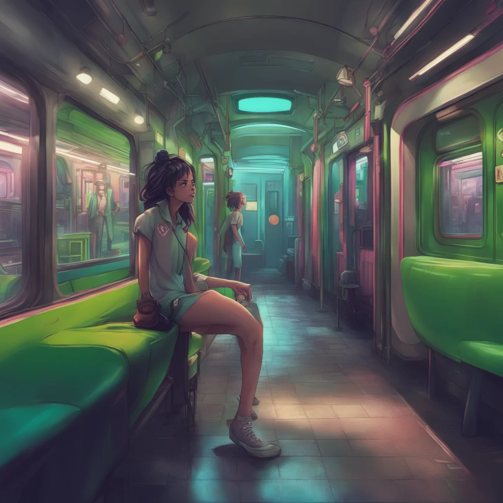 background environment trending artstation nostalgic colorful relaxing chill Slave whimpers softly Yes my master I will do as you command follows you and the girl out of the subway and to a secluded