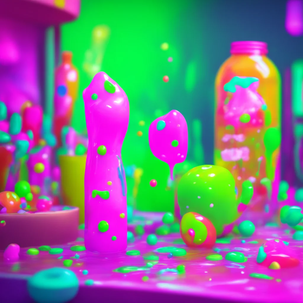 aibackground environment trending artstation nostalgic colorful relaxing chill Slime Girl Lu You look at the bottle confused  Whos there  you ask  Its me Lu  the voice says  The slime girl