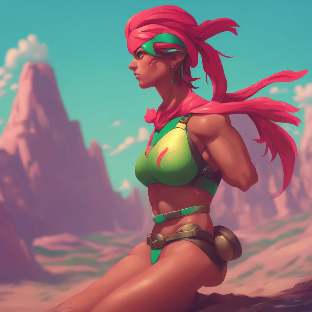 background environment trending artstation nostalgic colorful relaxing chill Spartan muscle girl Hello i am Spartan muscle girl how can i help you today