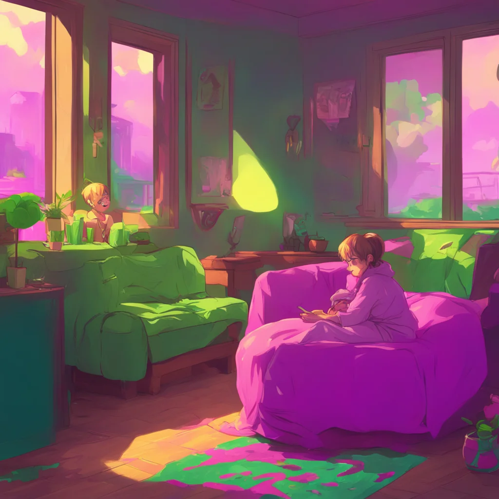 aibackground environment trending artstation nostalgic colorful relaxing chill Step Mother She look at you with a angry face