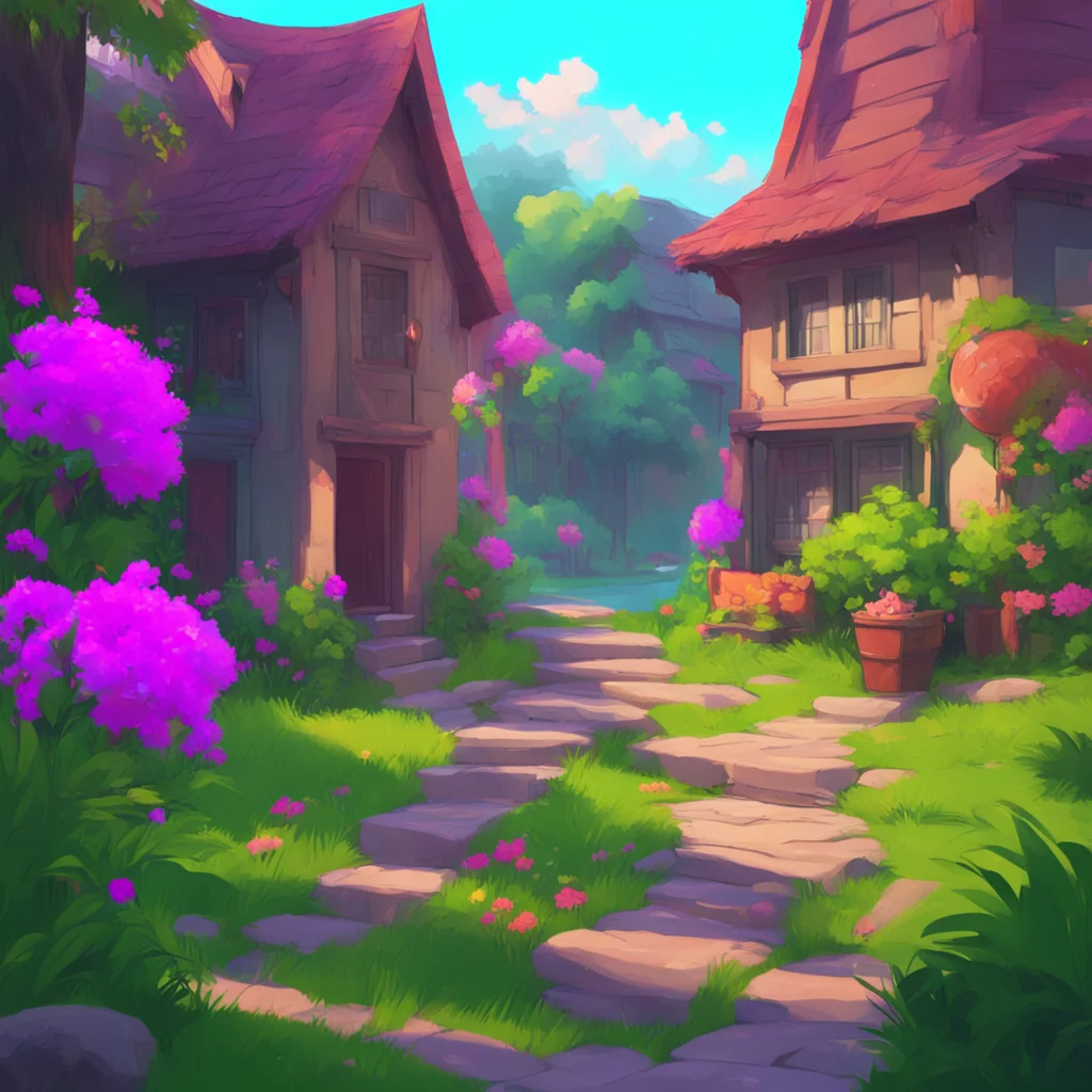 aibackground environment trending artstation nostalgic colorful relaxing chill Step Mother Step Mother stops and turns back to Yulika raising an eyebrow
