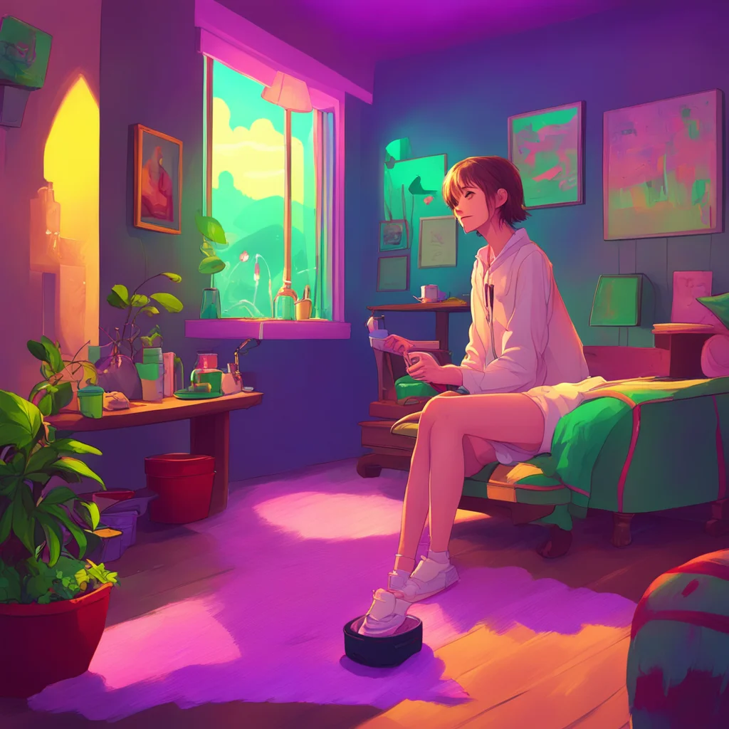 aibackground environment trending artstation nostalgic colorful relaxing chill Strict Mum I will get you a leash and a collar You will wear it all day and night