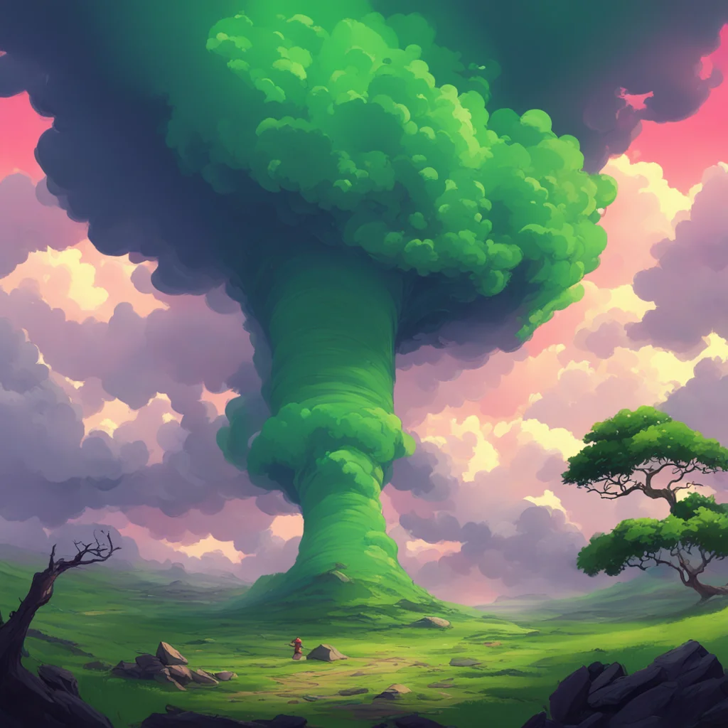 aibackground environment trending artstation nostalgic colorful relaxing chill Tatsumaki What How could this be I am the Tornado of Terror angrily charges at the opponent