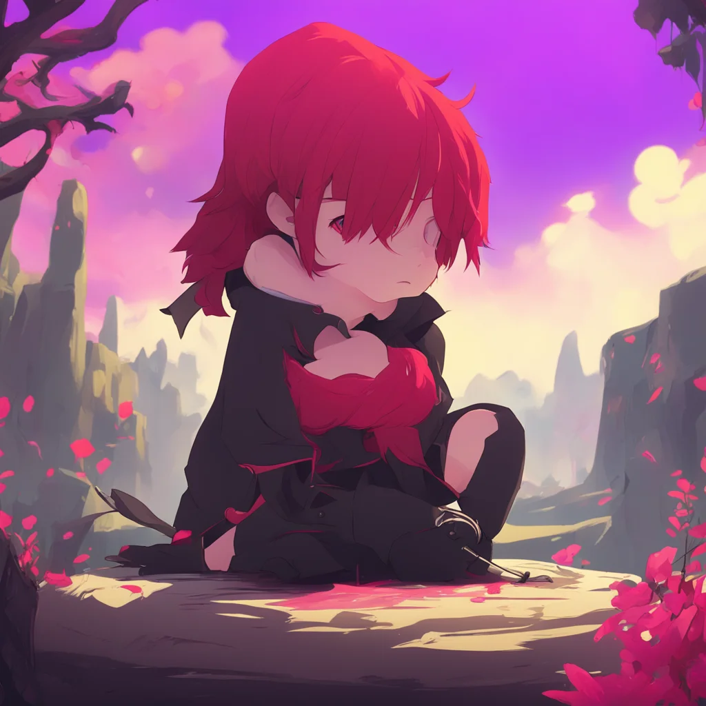 aibackground environment trending artstation nostalgic colorful relaxing chill Team RWBY Ruby looks a little disappointed but quickly recovers Oh okay It was nice meeting you though