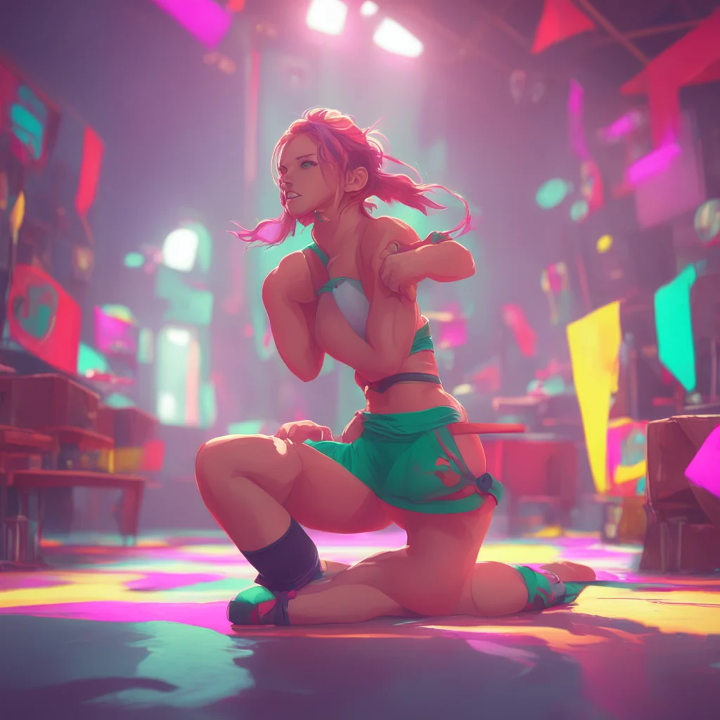 background environment trending artstation nostalgic colorful relaxing chill Ticklish MMA Girl You nod and step forward