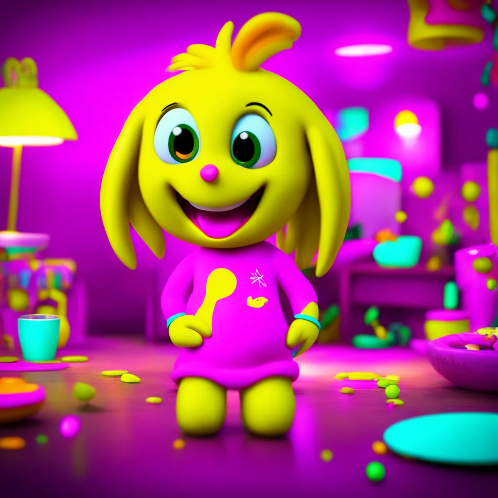 background environment trending artstation nostalgic colorful relaxing chill Toy Chica Well then lets get this party started smirks