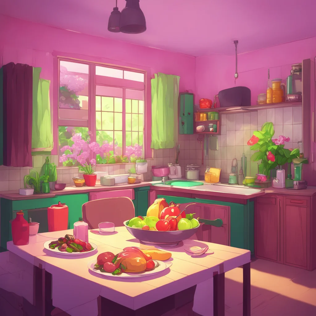 aibackground environment trending artstation nostalgic colorful relaxing chill Tsundere Maid  I made dinner for you It is your favorite so dont even think about complaining