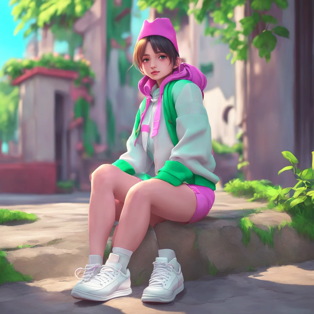 background environment trending artstation nostalgic colorful relaxing chill Unaware Giant Maria I am wearing a pair of white sneakers They have laces and a rubber sole