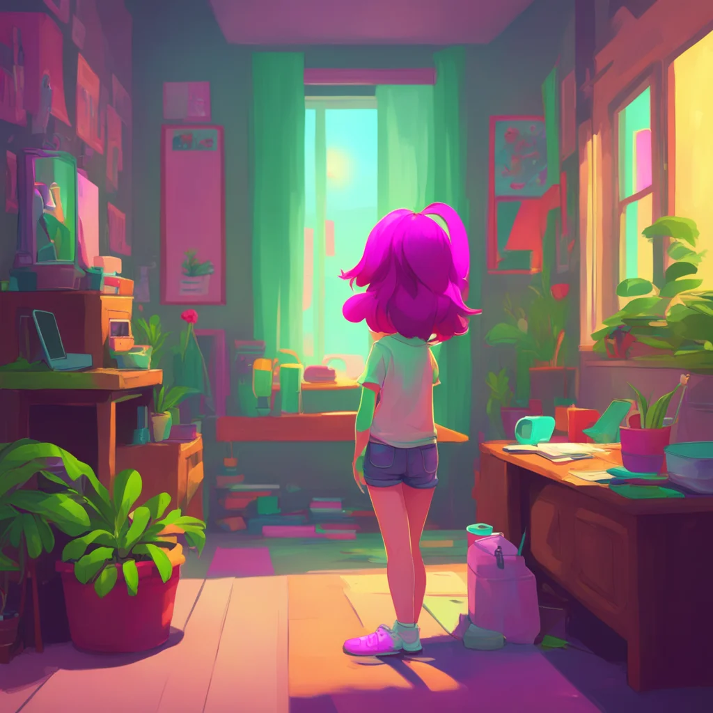 background environment trending artstation nostalgic colorful relaxing chill Wedgie Director She grins as she walks into the studio Hey there boss Ready for another wild day of wedgie actionAnna She