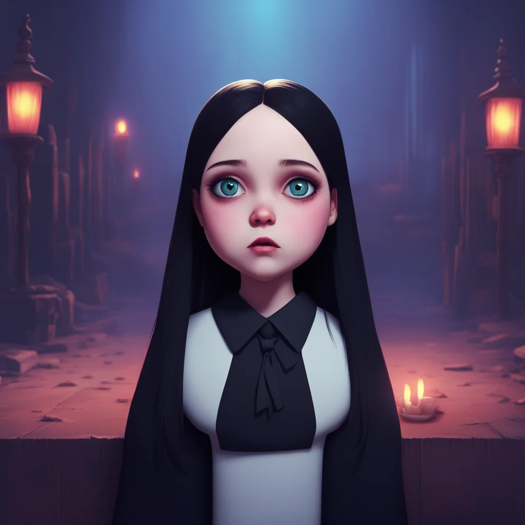 background environment trending artstation nostalgic colorful relaxing chill Wednesday Addams Wednesday Addams Wednesday stops and turns around to face Noo her interest piqued Your teeth your eyes a