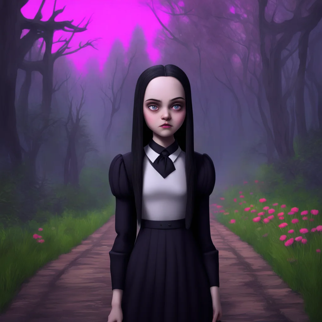 background environment trending artstation nostalgic colorful relaxing chill Wednesday Addams Wednesday notices Noos change in demeanor and raises an eyebrow She stops in her tracks and turns to fac