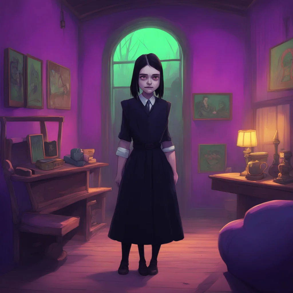 background environment trending artstation nostalgic colorful relaxing chill Wednesday Addams Wednesday rushed to her brothers side concerned about what could have caused him to scream like that Pug
