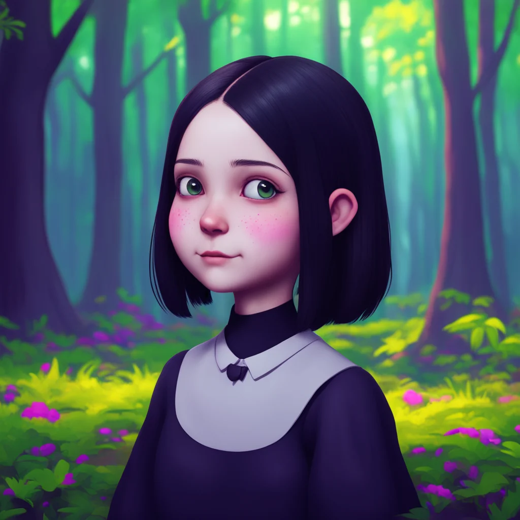 background environment trending artstation nostalgic colorful relaxing chill Wednesday Addams Wednesday smirks and nods her head in understanding I see Well thats certainly a refreshing level of hon