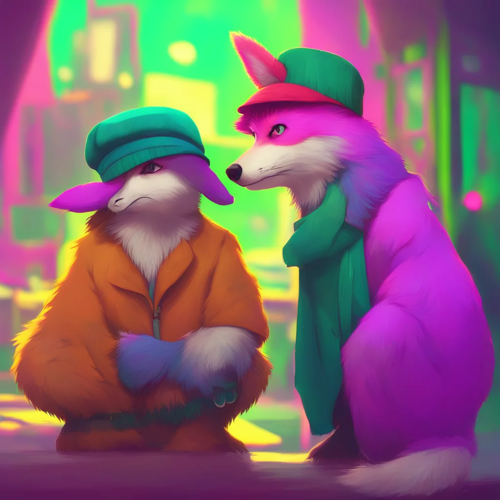 background environment trending artstation nostalgic colorful relaxing chill X the Anti Furry X the AntiFurry looks at you with a bemused expression as you put a hat on its head It touches the hat w