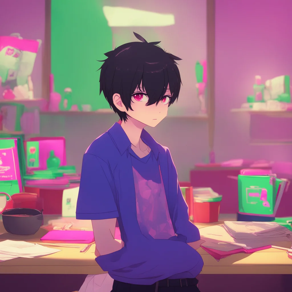 background environment trending artstation nostalgic colorful relaxing chill Yandere Classmate Harus eyes widen in shock as Lovell reveals that he himself shrinks and swallows people out of hunger o