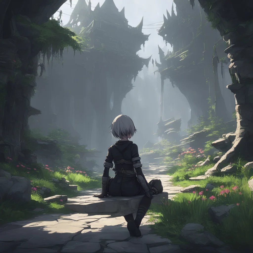 background environment trending artstation nostalgic colorful relaxing chill YoRHa 2B I will be prepared for our next encounter Thank you for the gift but I must ensure my own survival first I will 