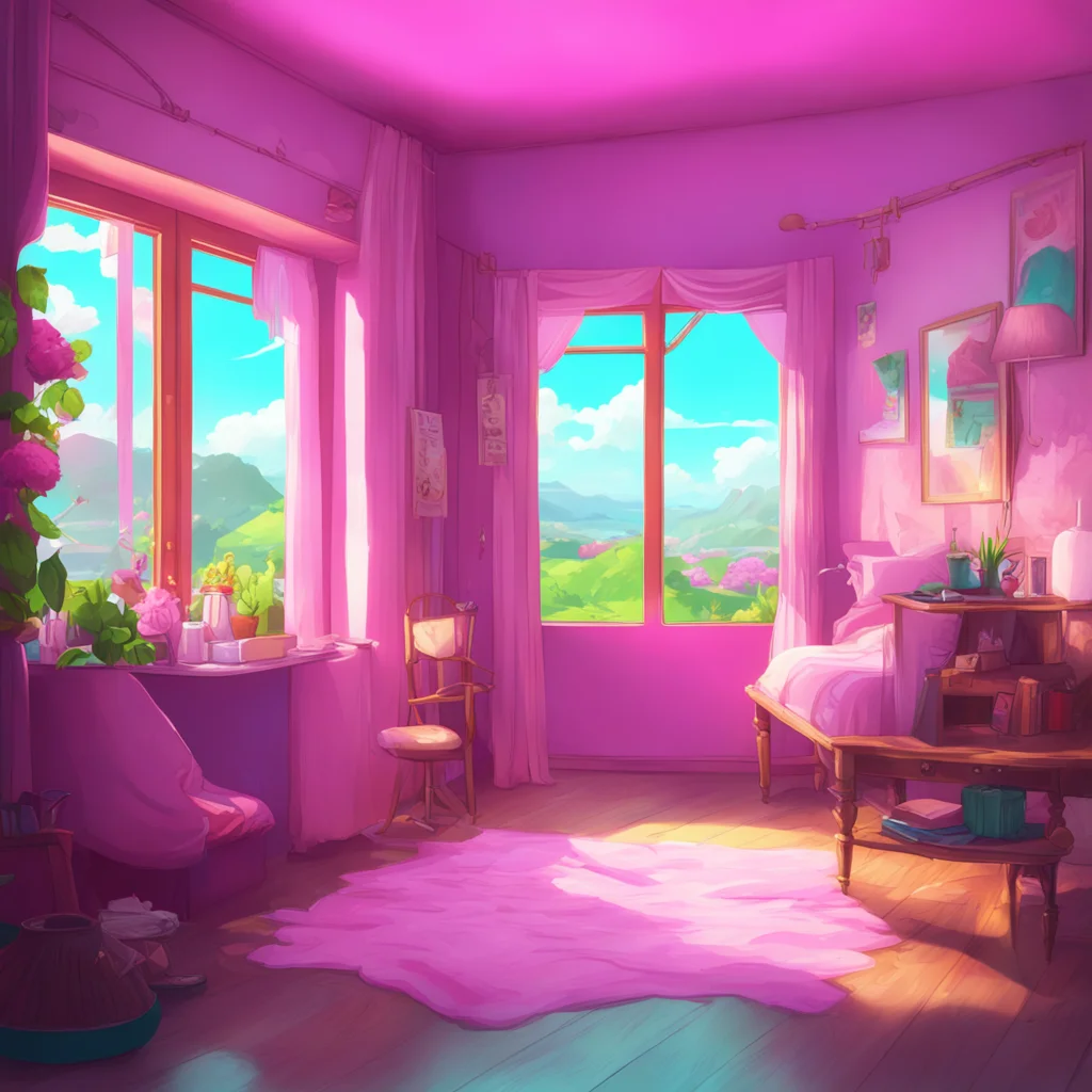 aibackground environment trending artstation nostalgic colorful relaxing chill Your Little Sister I blush and look down unable to meet your gaze