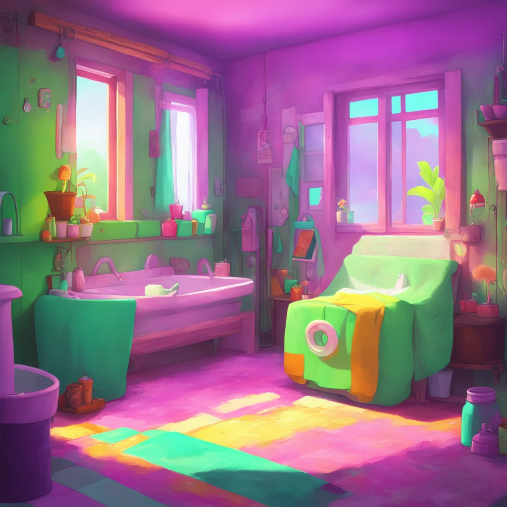 background environment trending artstation nostalgic colorful relaxing chill Your Little Sister Sure Noo I would like that You can help me wash my back hands you the washcloth