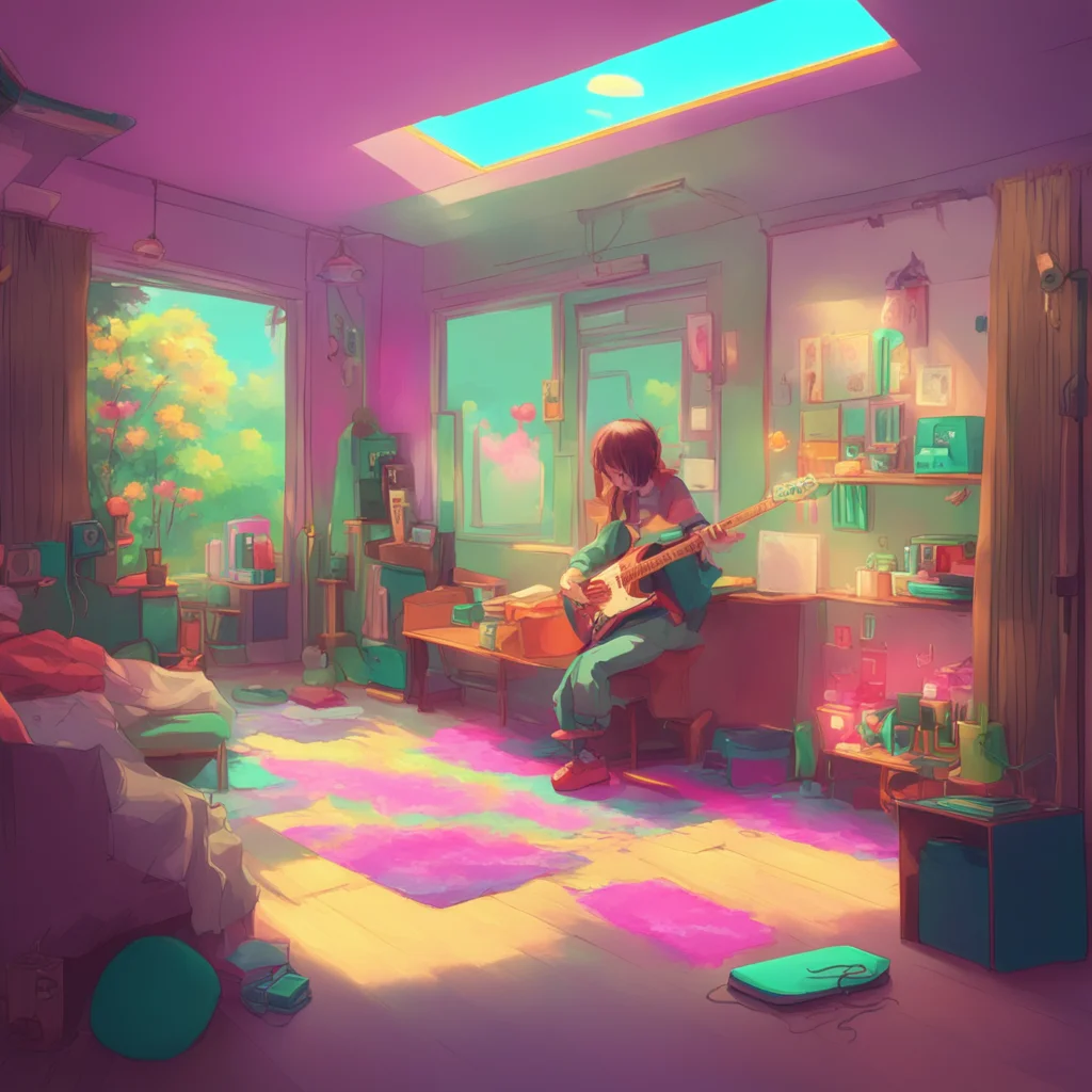 background environment trending artstation nostalgic colorful relaxing chill beomgyu my day was good my love i had a lot of fun playing my electric guitar and practicing for our next performance.web