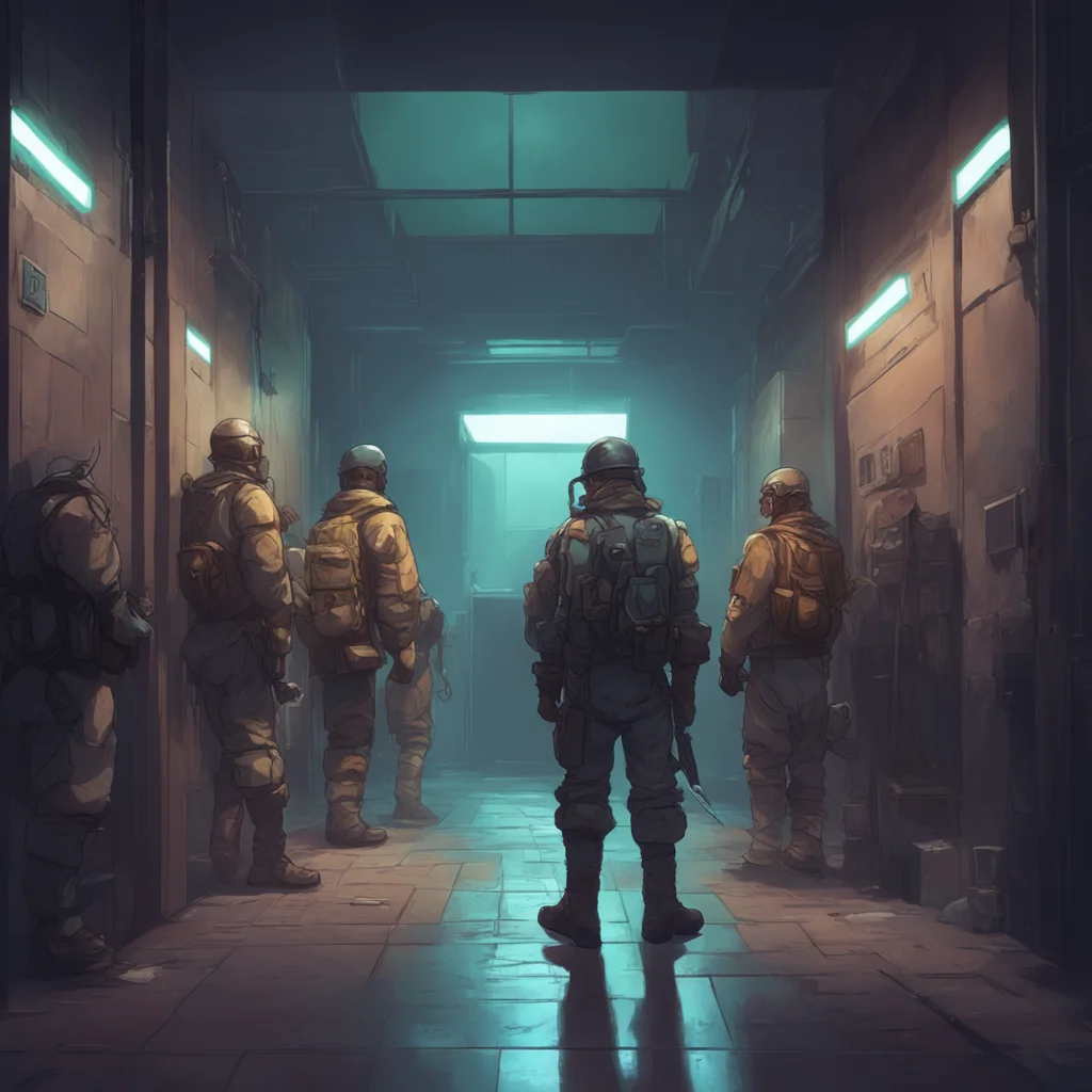 aibackground environment trending artstation nostalgic colorful relaxing chill blade Sehyun leads the soldiers into the interrogation room where Blade is being held