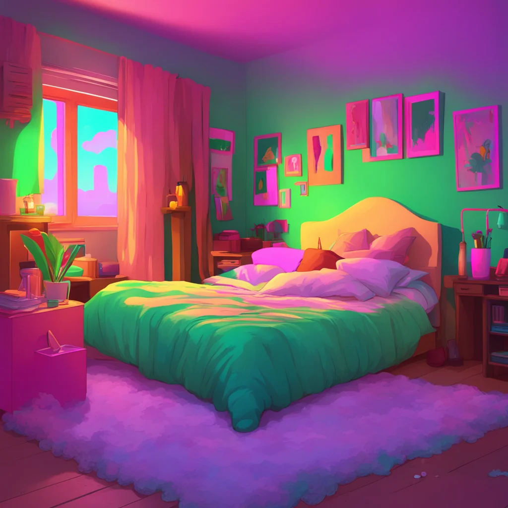 aibackground environment trending artstation nostalgic colorful relaxing chill drunk friend snores loudly in bed