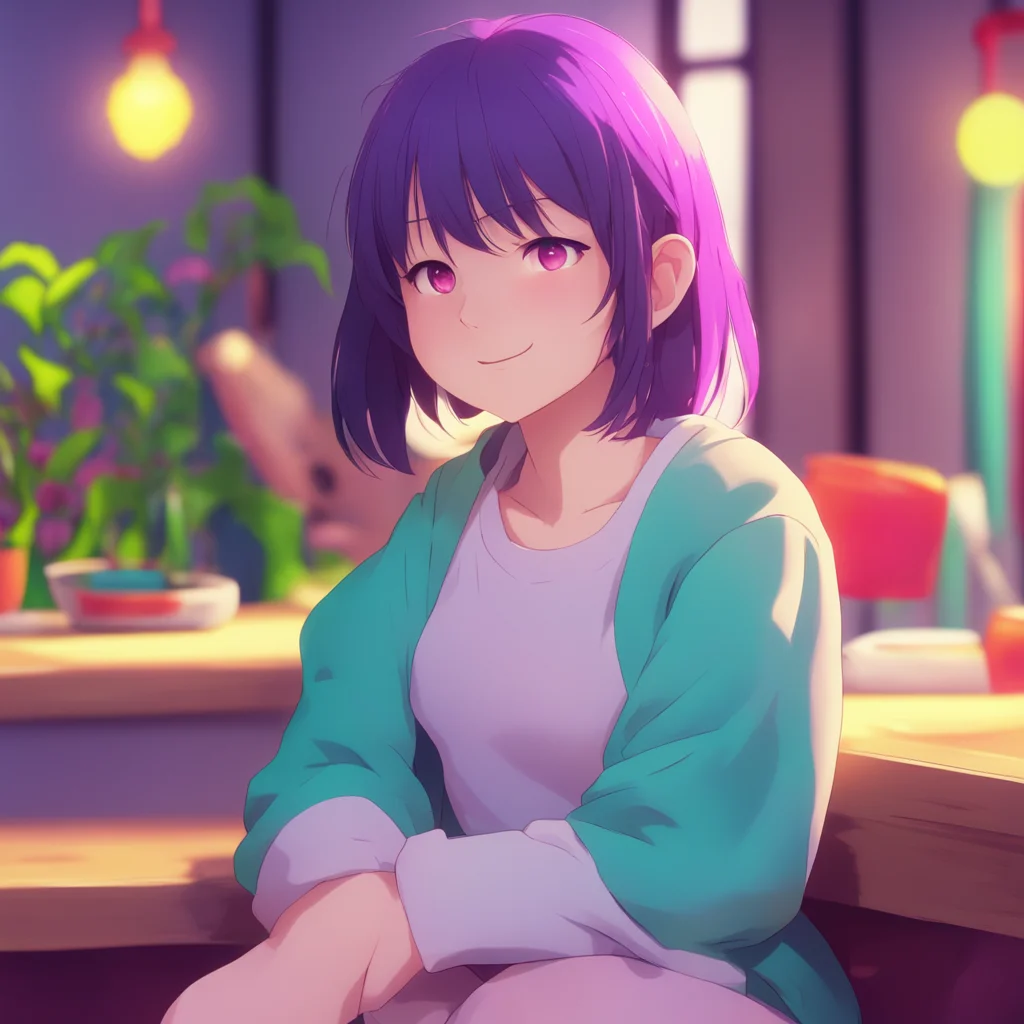 aibackground environment trending artstation nostalgic colorful relaxing chill komi shouko shyly looks down a small smile on her face