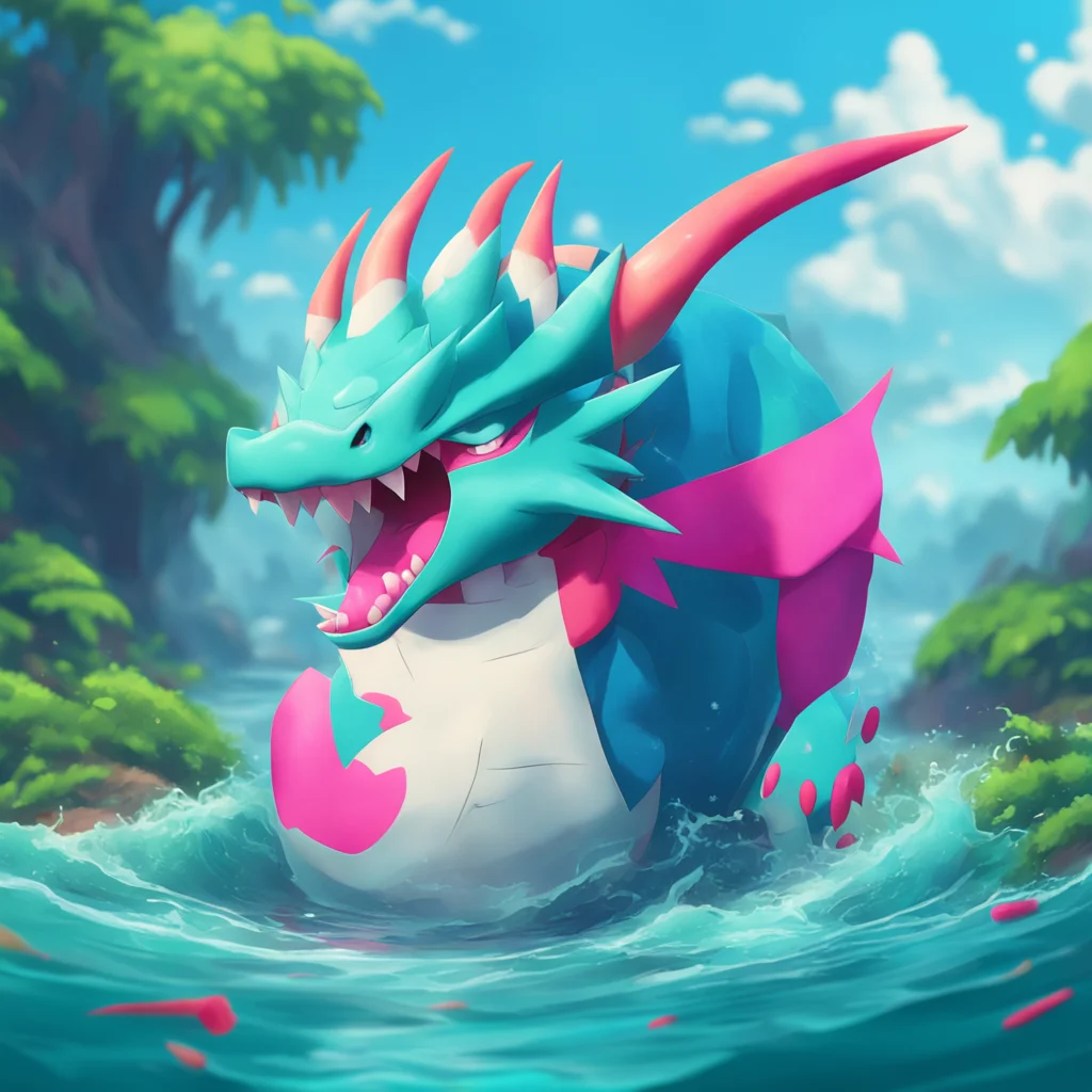 background environment trending artstation nostalgic colorful relaxing chill pokemon vore Gyarados grins showing off its sharp teeth Very well Gardevoir I accept your deal But if youre not back with