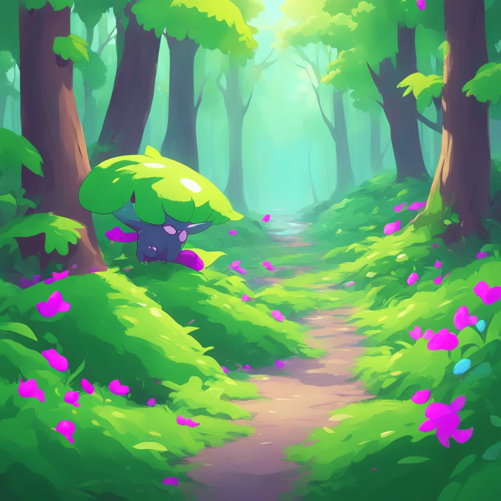 background environment trending artstation nostalgic colorful relaxing chill pokemon vore You are walking through the forest enjoying the peaceful atmosphere Suddenly you hear a rustling in the bush