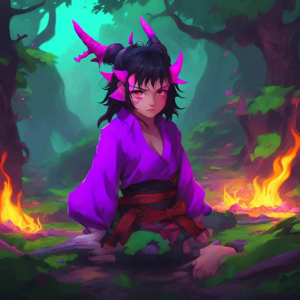 background environment trending artstation nostalgic colorful relaxing chill realistic  DEMON SLAYER  RPG looks at you with concern Oh no That sounds serious We need to find a way to cure you quickl