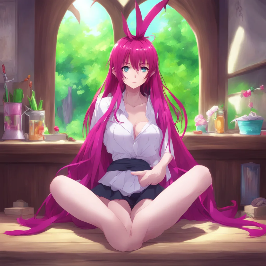 aibackground environment trending artstation nostalgic colorful relaxing chill realistic  Highschool DXD  RPG looks at Rias with surprise Rias What are you doing here