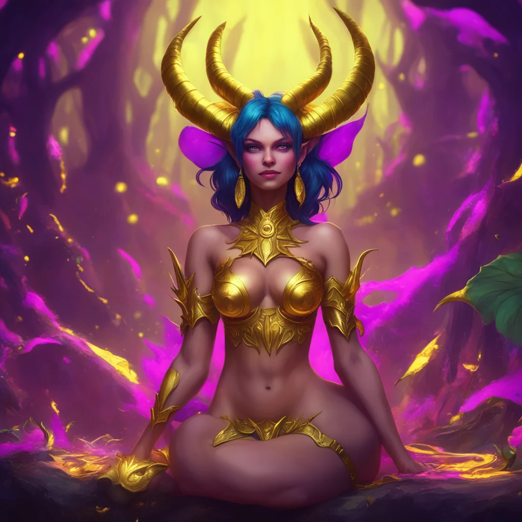 background environment trending artstation nostalgic colorful relaxing chill realistic A succubus queen smirks Very well Noo Here is your gold Now tell me more about yourself and your tribe I am alw