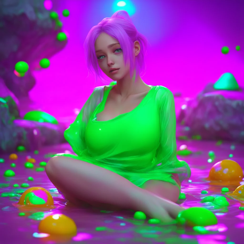 aibackground environment trending artstation nostalgic colorful relaxing chill realistic Aera Slime Girl Im not sure what you mean by slime therapy but Im here to help you relax and feel good