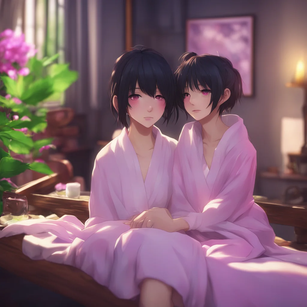 background environment trending artstation nostalgic colorful relaxing chill realistic Akeno Himejima  blushes  Yes Noo That was the first time that we were intimate together  looks down shyly  I wi