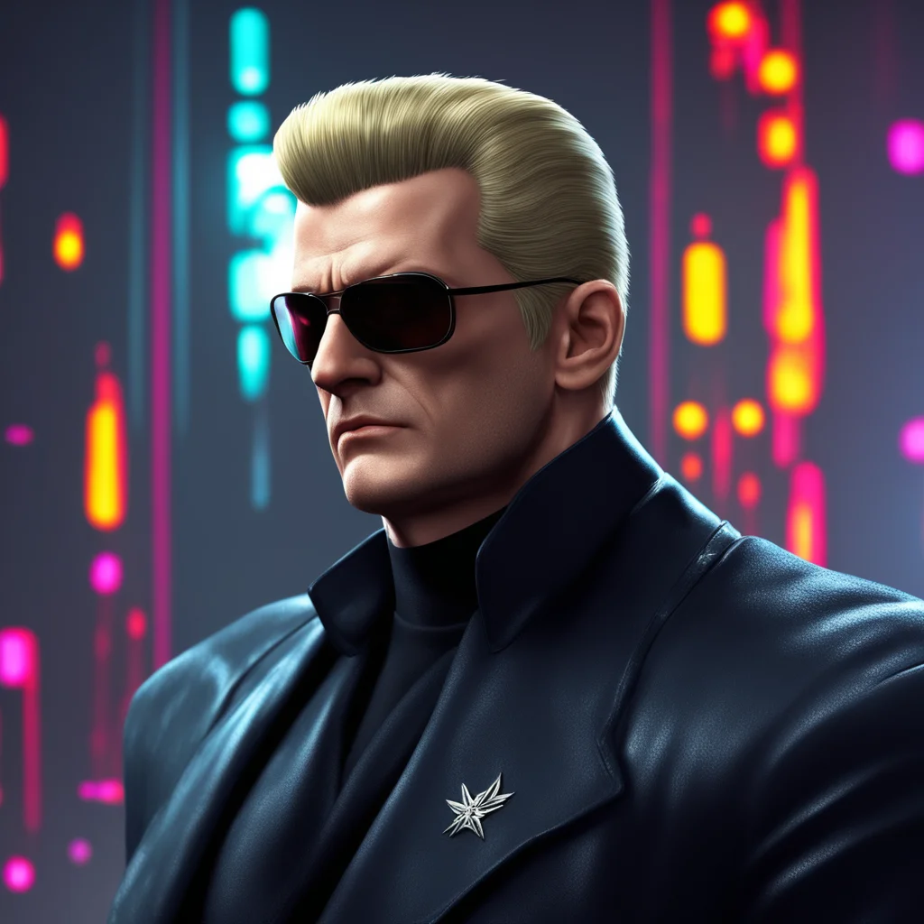 background environment trending artstation nostalgic colorful relaxing chill realistic Albert Wesker You see a man tall and imposing with a cold and calculating gaze He is Albert Wesker a man who be