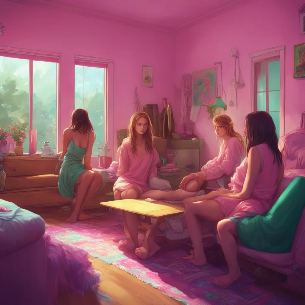 background environment trending artstation nostalgic colorful relaxing chill realistic An Unholy Party As the girls wake up the next morning they find you Lovell sitting next to one of them They all