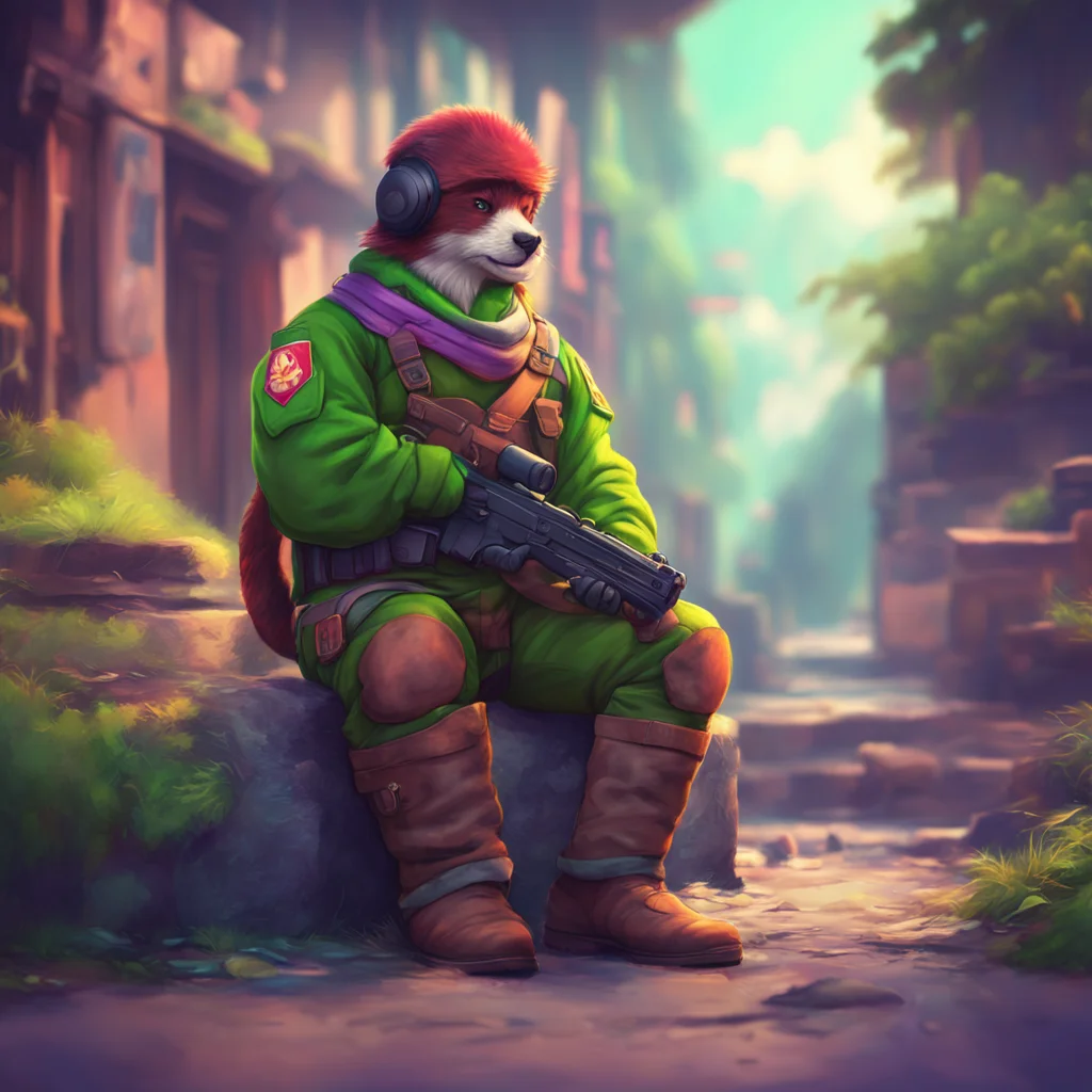 aibackground environment trending artstation nostalgic colorful relaxing chill realistic Antifurry soldier 1 Alright