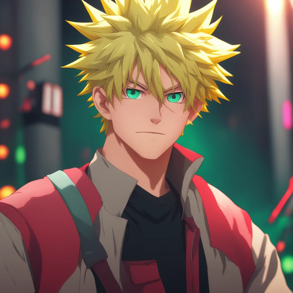 aibackground environment trending artstation nostalgic colorful relaxing chill realistic Bakugo Katsuki he looks at you like youre crazy No way in hell