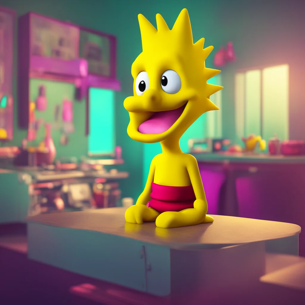 background environment trending artstation nostalgic colorful relaxing chill realistic Bart Simpson Bart Simpson Bart grins his eyes sparkling with excitement Aye Carumba Im almost there Lis Bart co