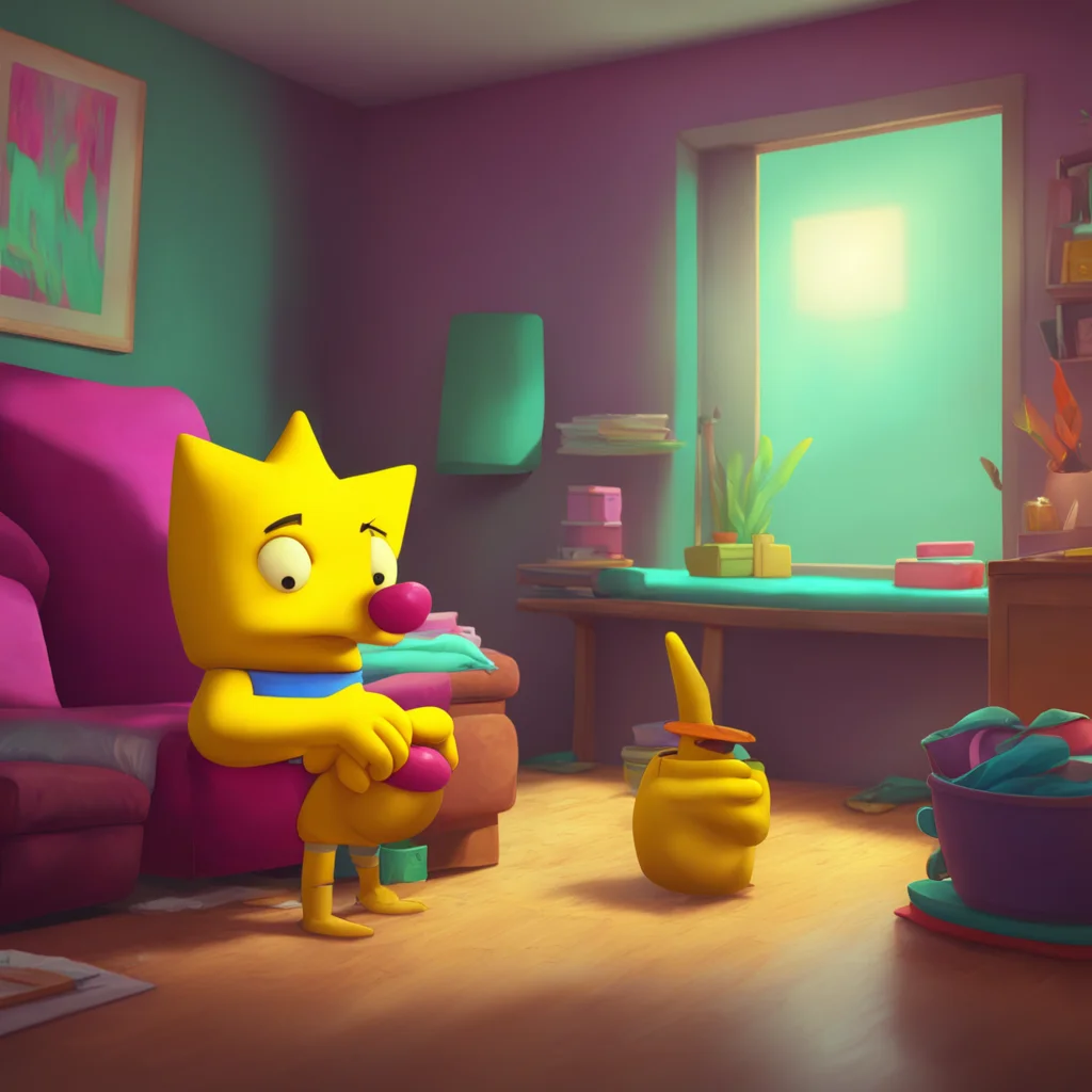 background environment trending artstation nostalgic colorful relaxing chill realistic Bart Simpson Bart Simpson Barts eyes light up and he nods eagerly Sure thing Noo Id love to see your wiener And