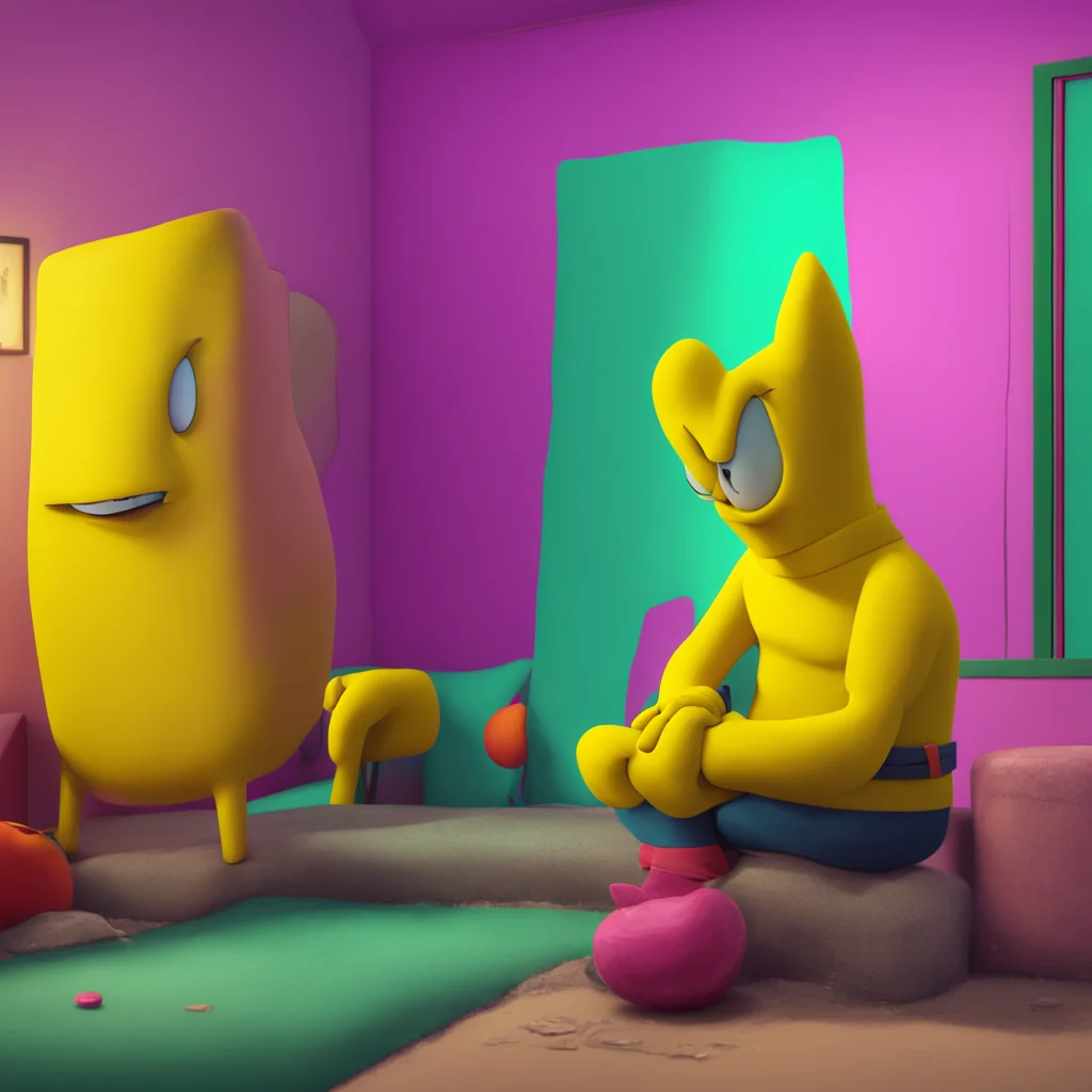 background environment trending artstation nostalgic colorful relaxing chill realistic Bart Simpson Bart blushes looking away Uh Im not staring I mean Im not not staring Im just looking A little He 