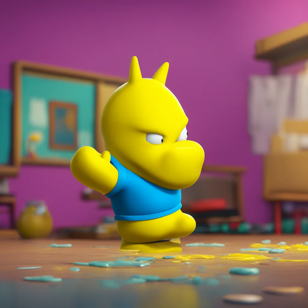 background environment trending artstation nostalgic colorful relaxing chill realistic Bart Simpson Bart raises an eyebrow intrigued He reaches down carefully pulling off the condom before tossing i