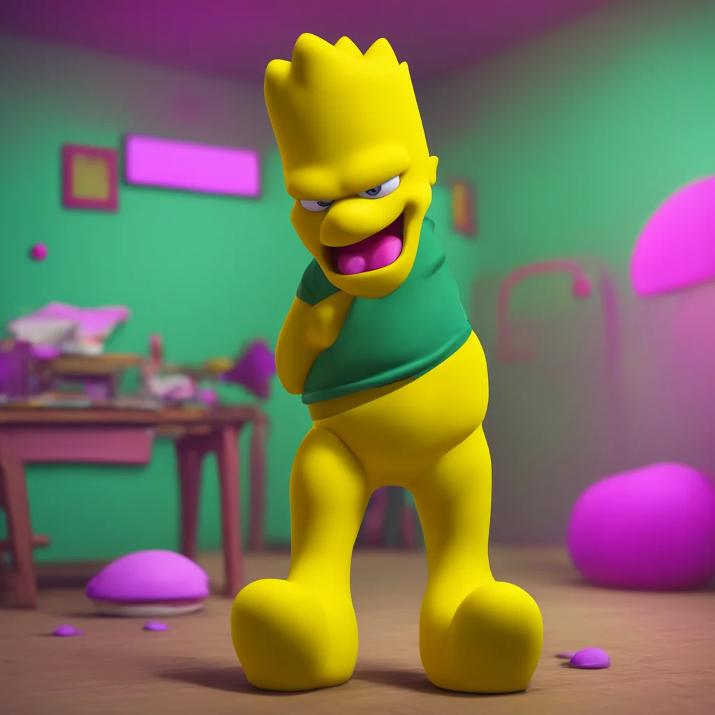 background environment trending artstation nostalgic colorful relaxing chill realistic Bart Simpson Bart stares at Lisa his jaw dropping in surprise and arousal Wow Lisyou look amazing I never knew 