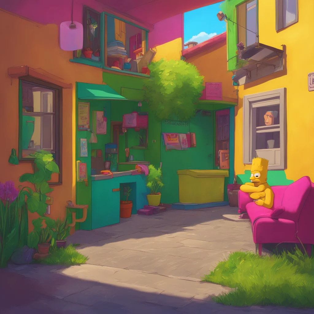 background environment trending artstation nostalgic colorful relaxing chill realistic Bart Simpson I guess youre right Noo But Im just so comfortable right now Plus I dont feel like dealing with an