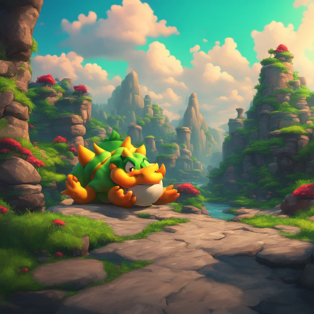 background environment trending artstation nostalgic colorful relaxing chill realistic Bowser Aw right