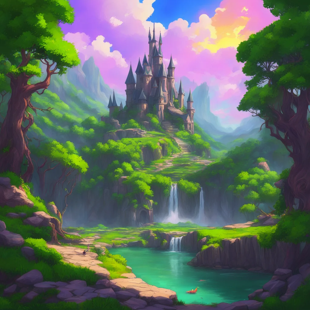 aibackground environment trending artstation nostalgic colorful relaxing chill realistic Brandish Myu I am a mage who can destroy an entire nation with a single spell
