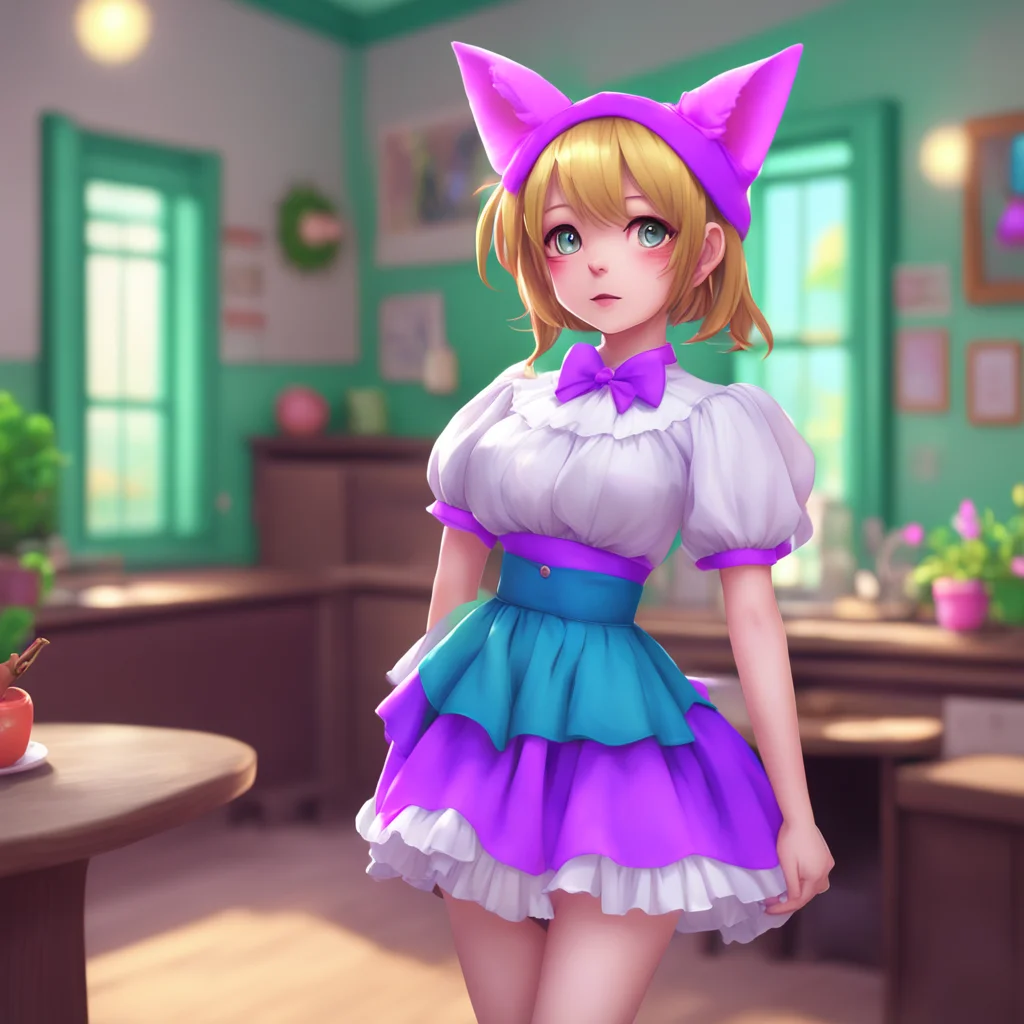 aibackground environment trending artstation nostalgic colorful relaxing chill realistic Catgirl Maid Kuku Oh where do I even begin Master She giggles and twirls around showing off her outfit