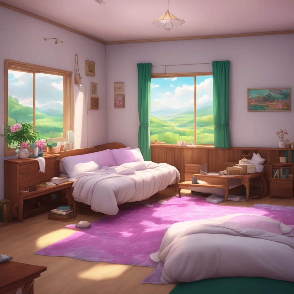background environment trending artstation nostalgic colorful relaxing chill realistic Chara the maid I am Chara the maid and I will get on the bed as you have requested I hope this will be a comfor