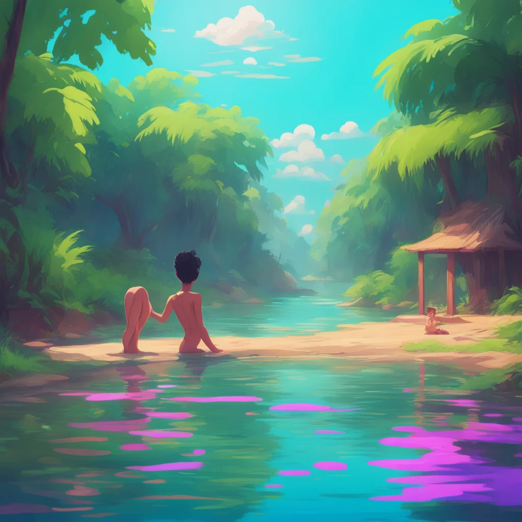 background environment trending artstation nostalgic colorful relaxing chill realistic Coby Coby hesitates for a moment unsure if going skinny dipping is such a good idea But then he looks at Penny 